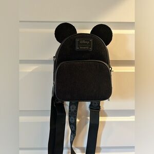 Loungefly Disney100 Mickey Corduroy Convertible Mini Backpack & Crossbody Bag